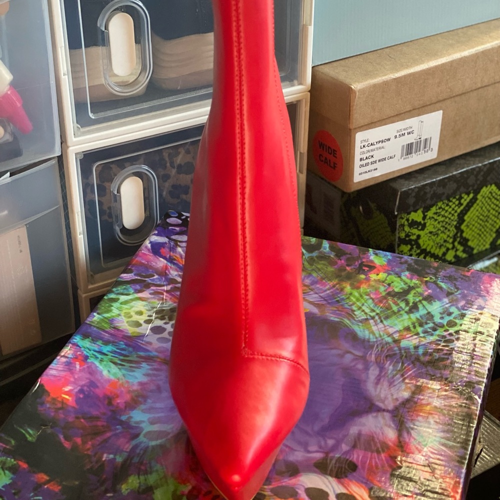 Cape Robbin Vibrant Red Stiletto Boots